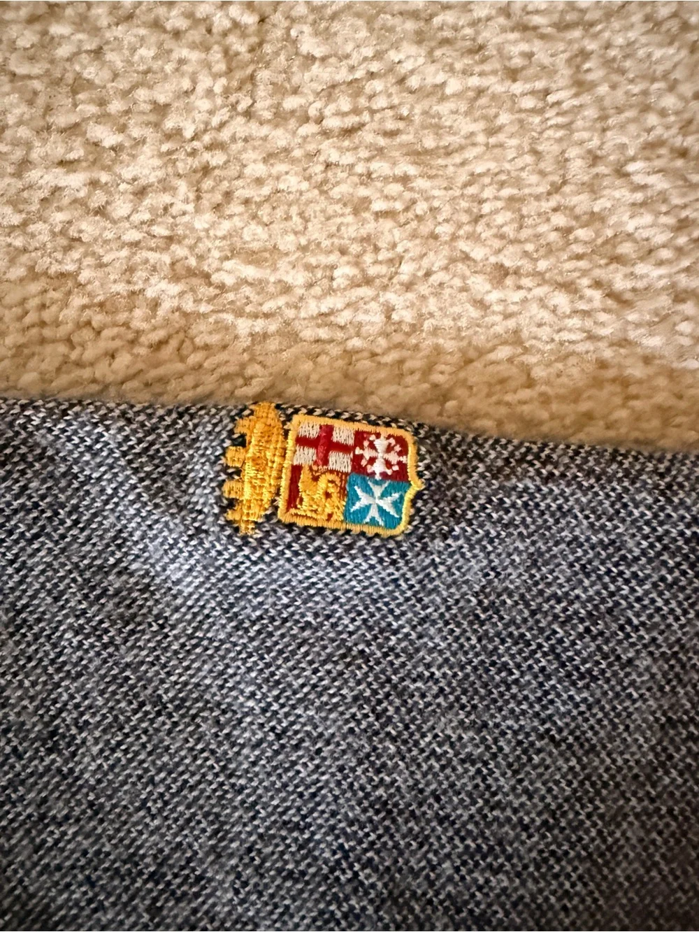 Lorenzo Magni wool sweater with patch